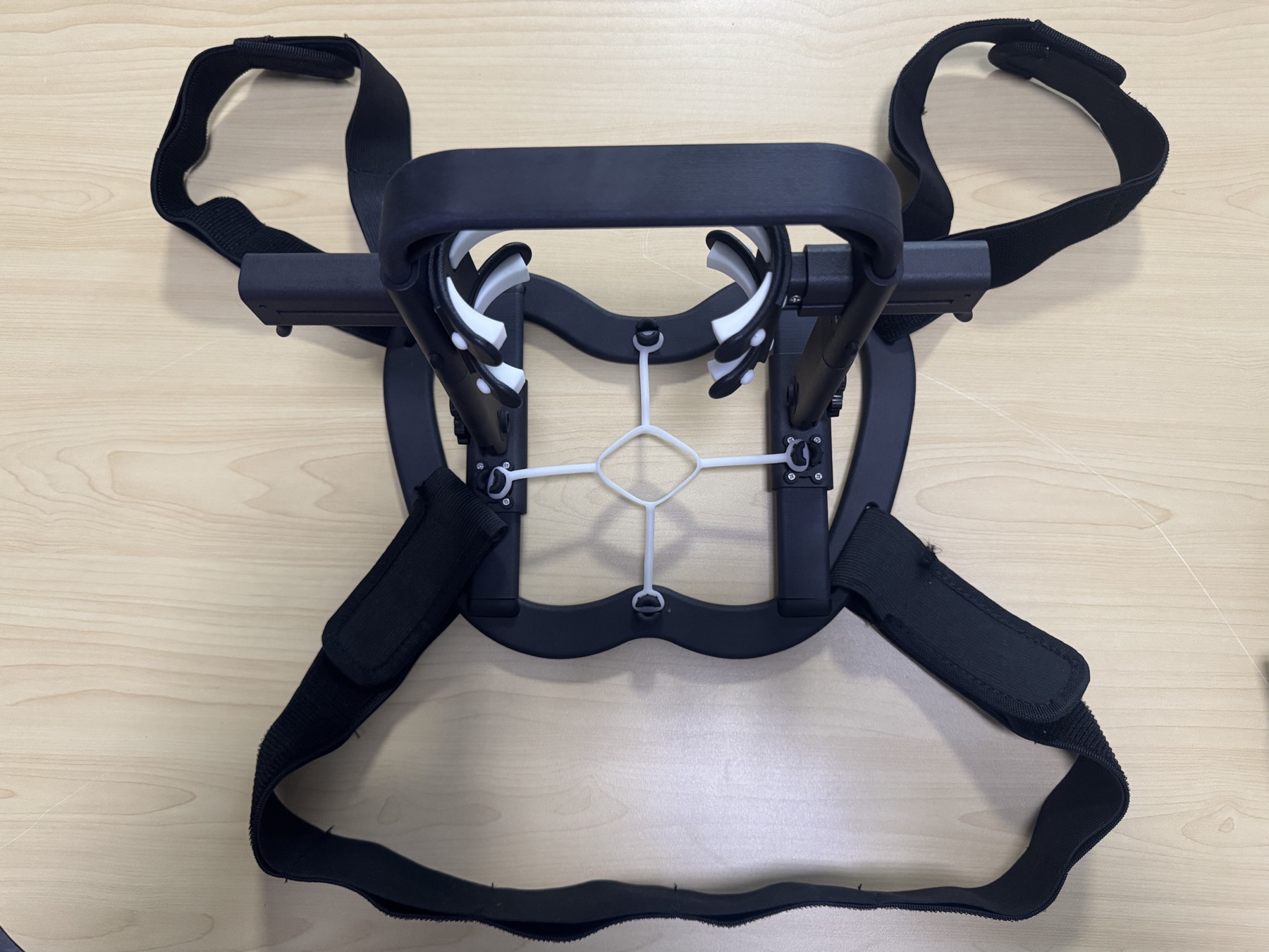 Top view of the patent-application-filed VR mount prototype